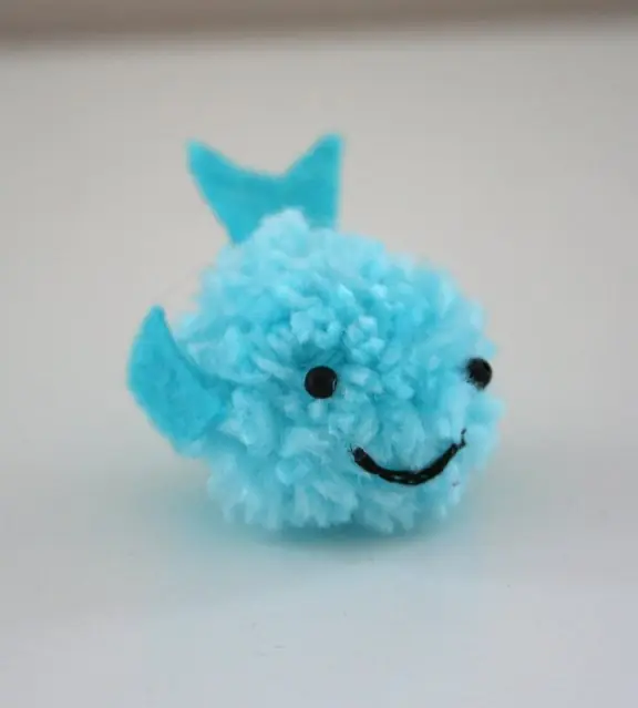 whale pom pom craft tutorial