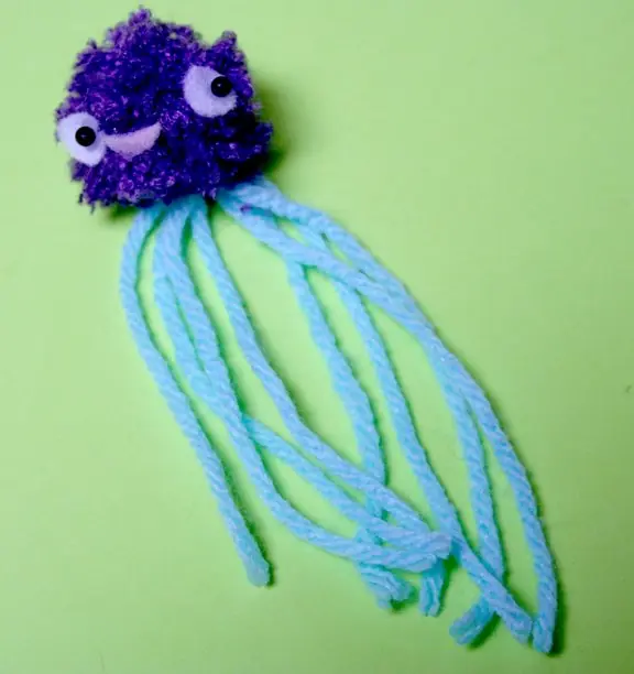 pom pom jellyfish craft tutorial