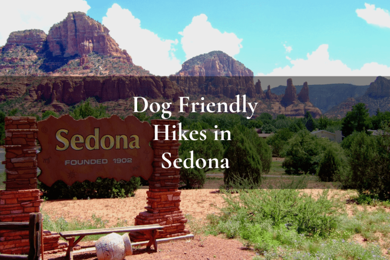 The sign for Sedona featuring the iconic backdrop of the red rock
